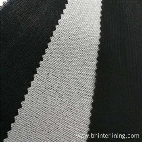 Polyester tricot knitted woven interlining for thin fabric